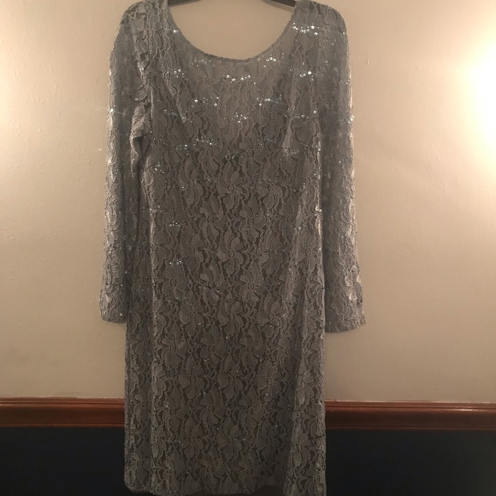 JS Collection Knee Length, Lace Dress, Size 12